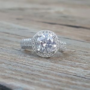 1.25 Carat Halo Diamond Engagement Ring